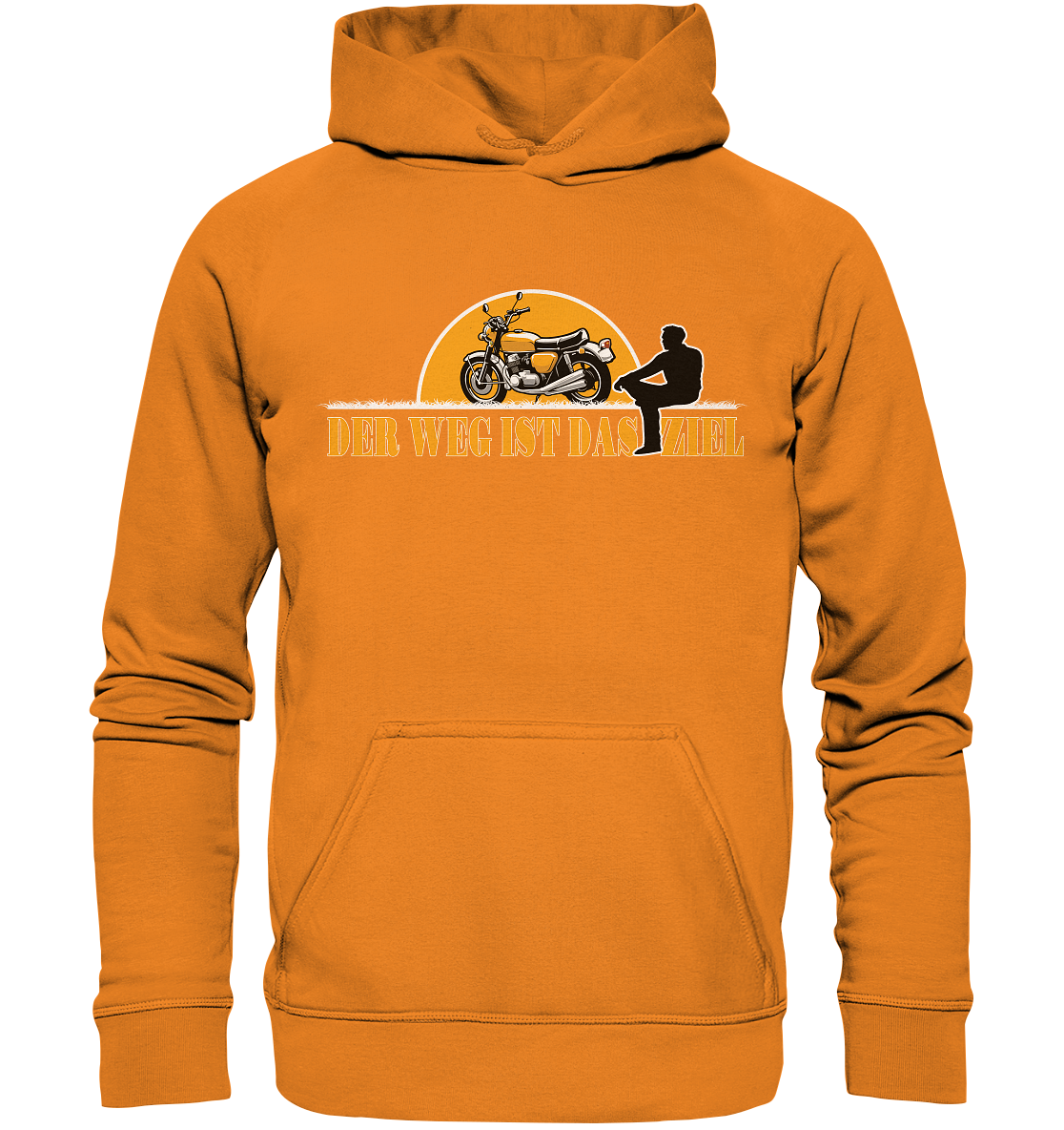 Der Weg ist das Ziel - Spruch für Biker - Basic Unisex Hoodie