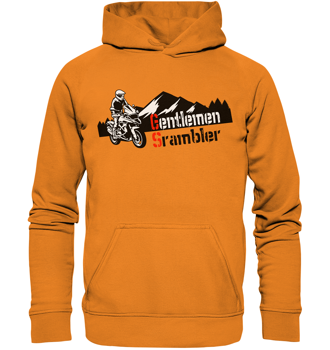 Gentlemen Scrambler - Abenteuer Biker - Basic Unisex Hoodie