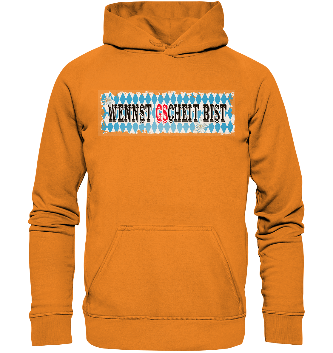 wennst GScheit bist - Spruch für bayrische Adventure Biker - Basic Unisex Hoodie