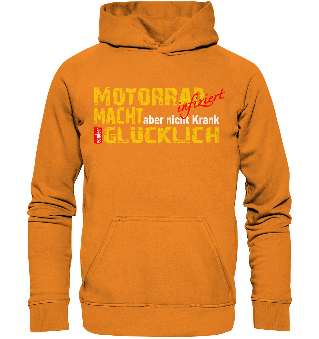 Motorrad macht Glücklich - Basic Unisex Hoodie