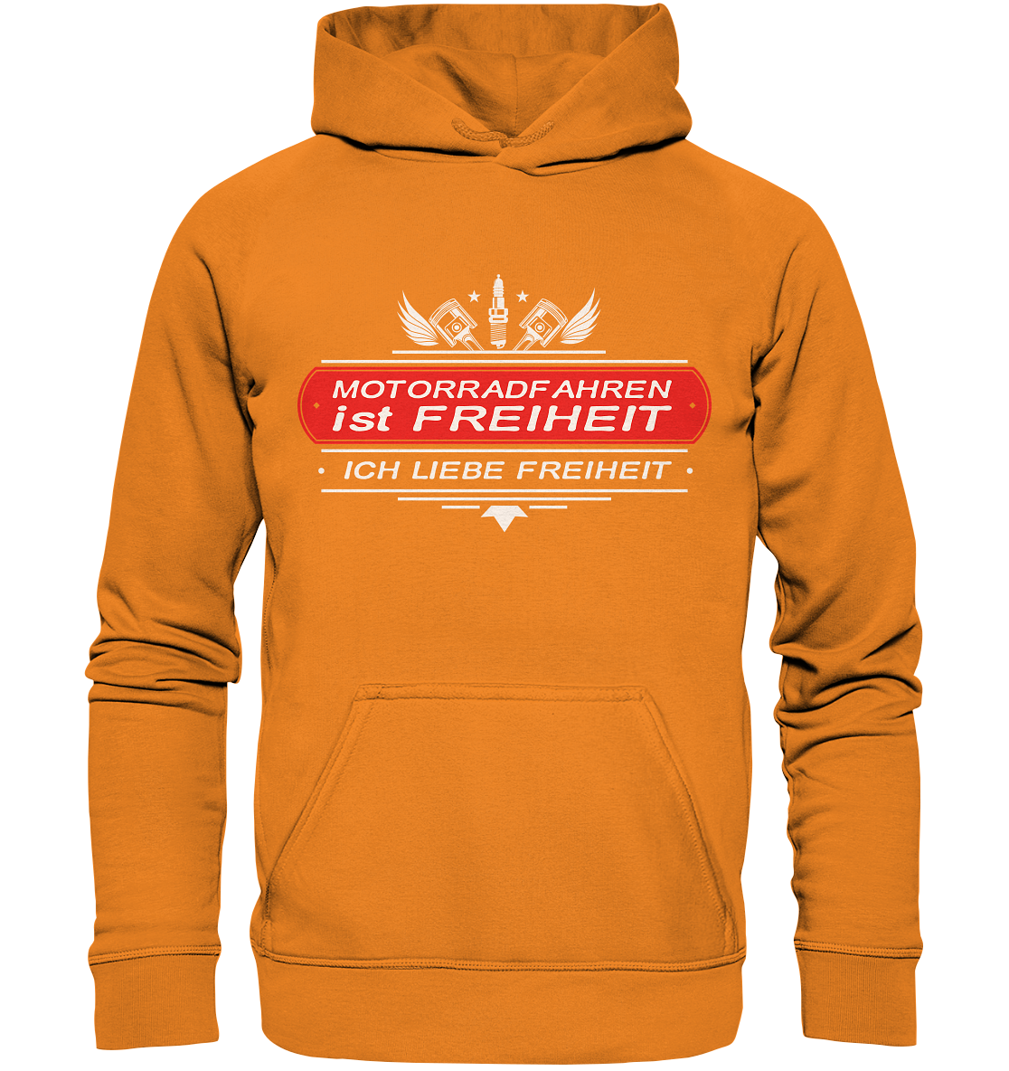 Motorradfahren ist Freiheit - Biker Spruch - Basic Unisex Hoodie