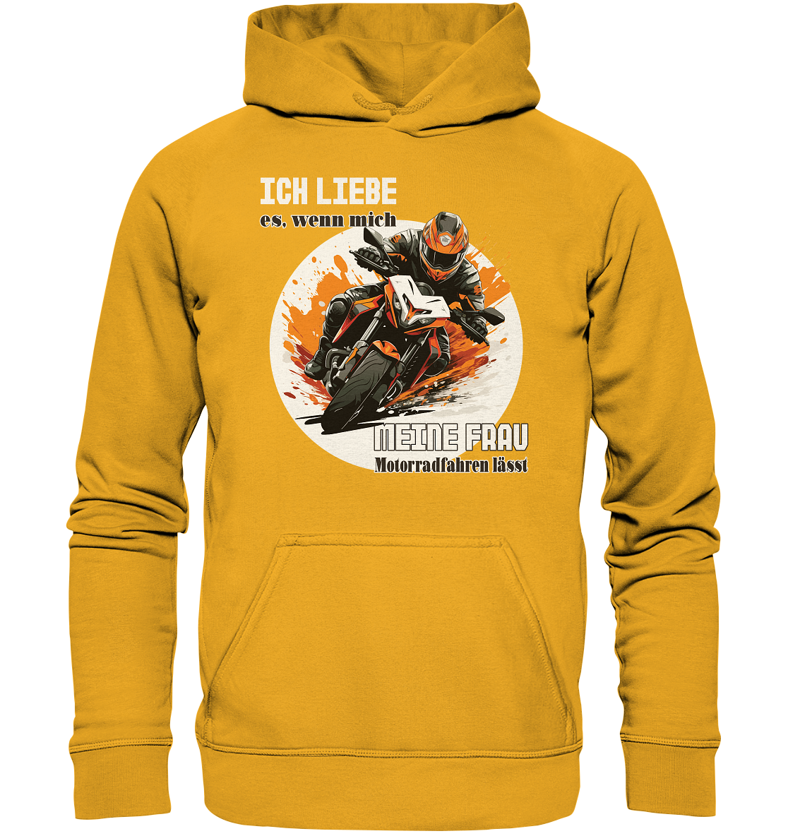 Ich liebe meine Frau - lustiger Biker Spruch - Basic Unisex Hoodie