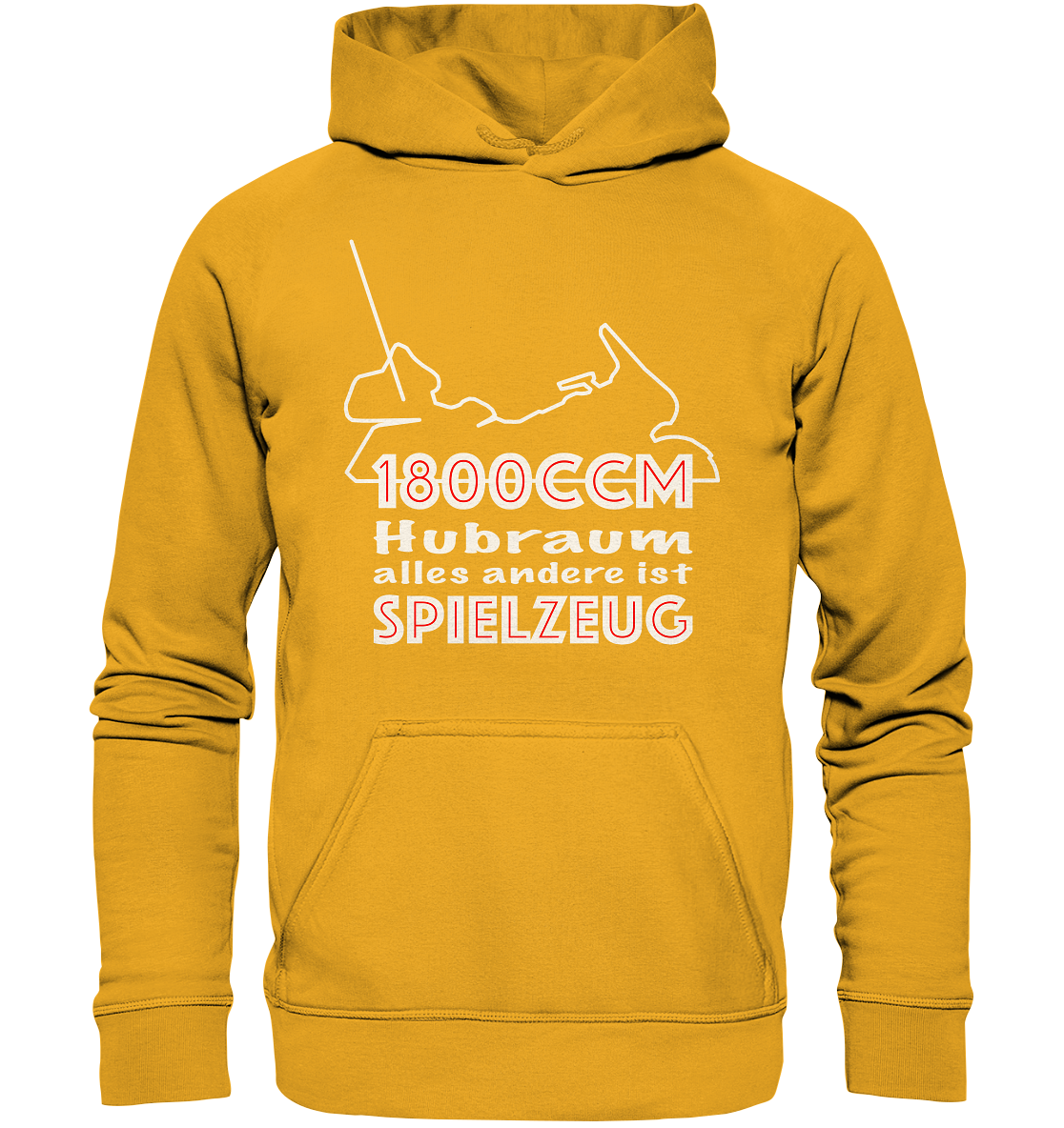 Goldwinger Spruch - 1800ccm Spielzeug - Basic Unisex Hoodie