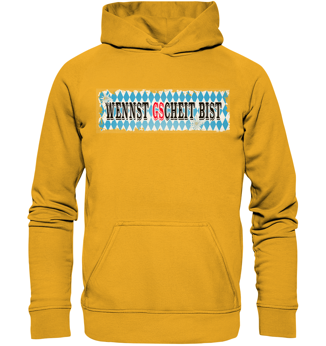 wennst GScheit bist - Spruch für bayrische Adventure Biker - Basic Unisex Hoodie