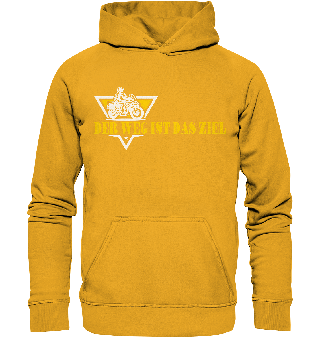 Der Weg ist das Ziel - Spruch für Biker - Basic Unisex Hoodie
