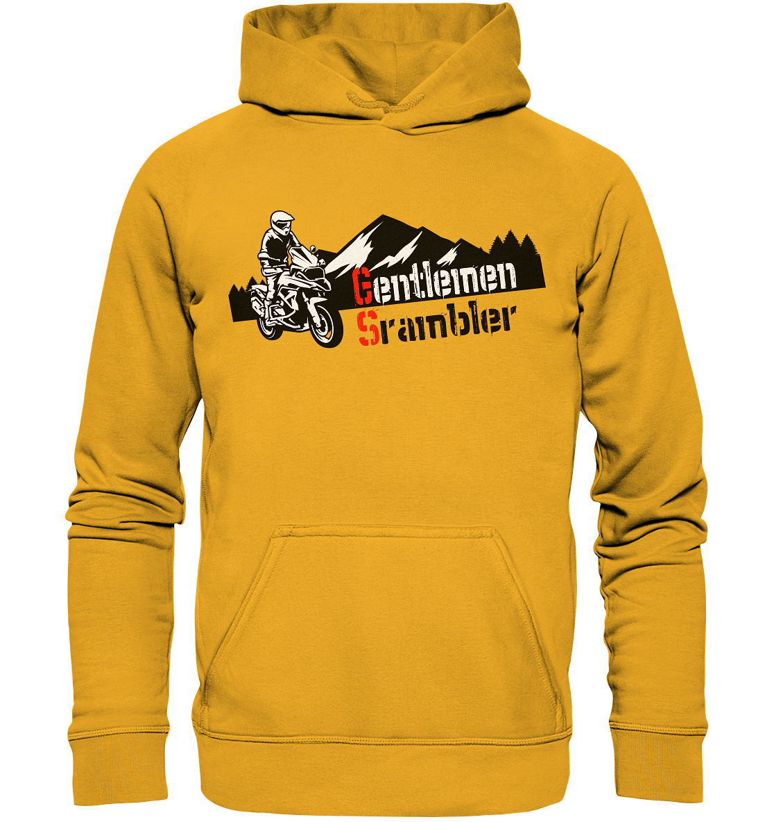Gentlemen Scrambler - Abenteuer Biker - Basic Unisex Hoodie