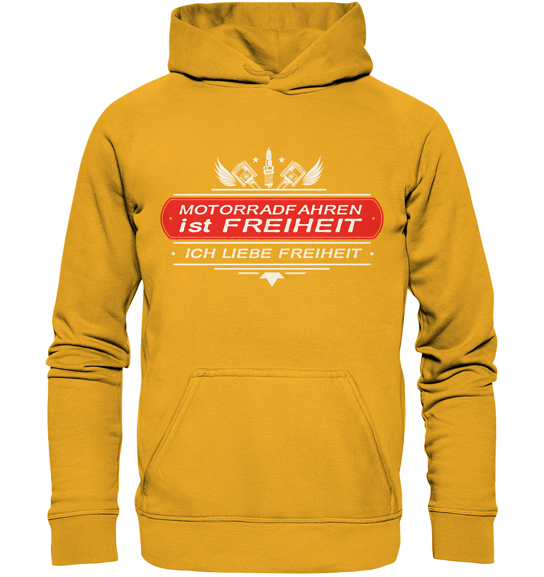 Motorradfahren ist Freiheit - Biker Spruch - Basic Unisex Hoodie