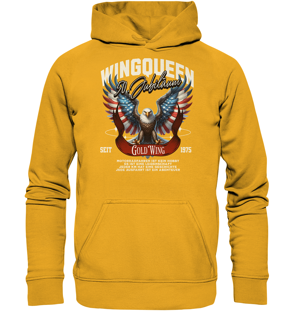 Goldwing Wing Queen 50 Jubiläum 1975 DE - Basic Unisex Hoodie