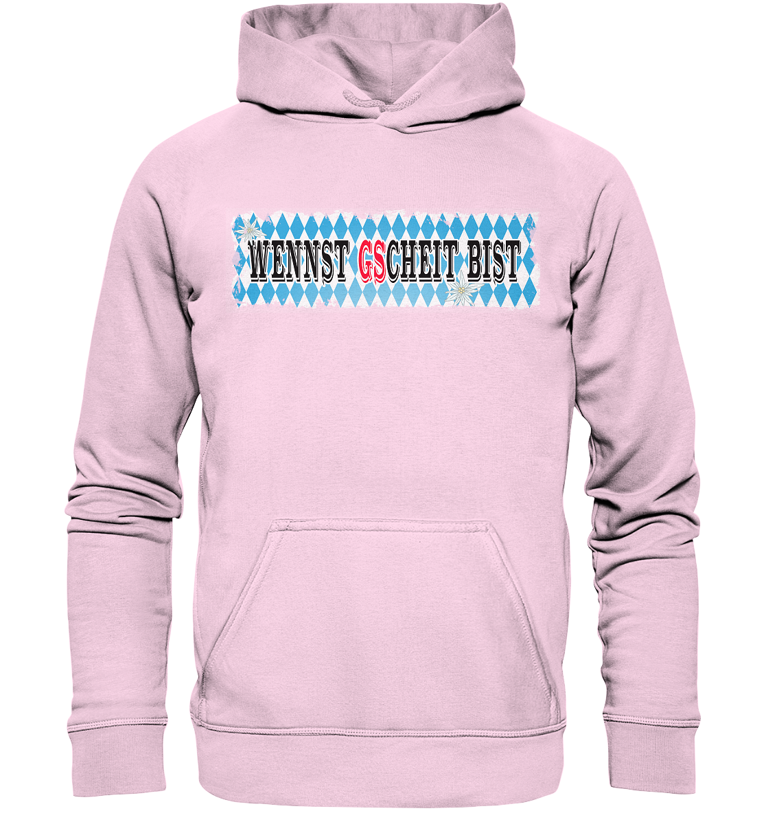 wennst GScheit bist - Spruch für bayrische Adventure Biker - Basic Unisex Hoodie