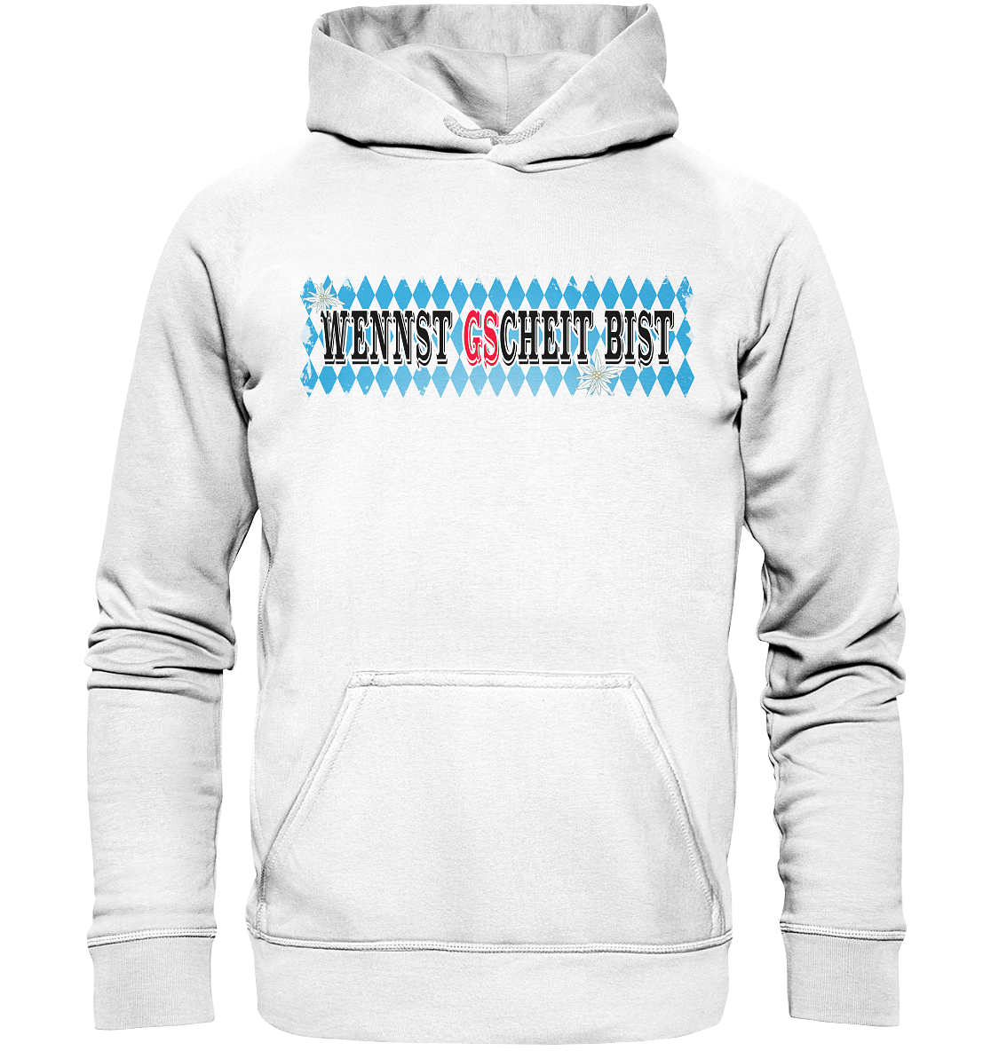 wennst GScheit bist - Spruch für bayrische Adventure Biker - Basic Unisex Hoodie