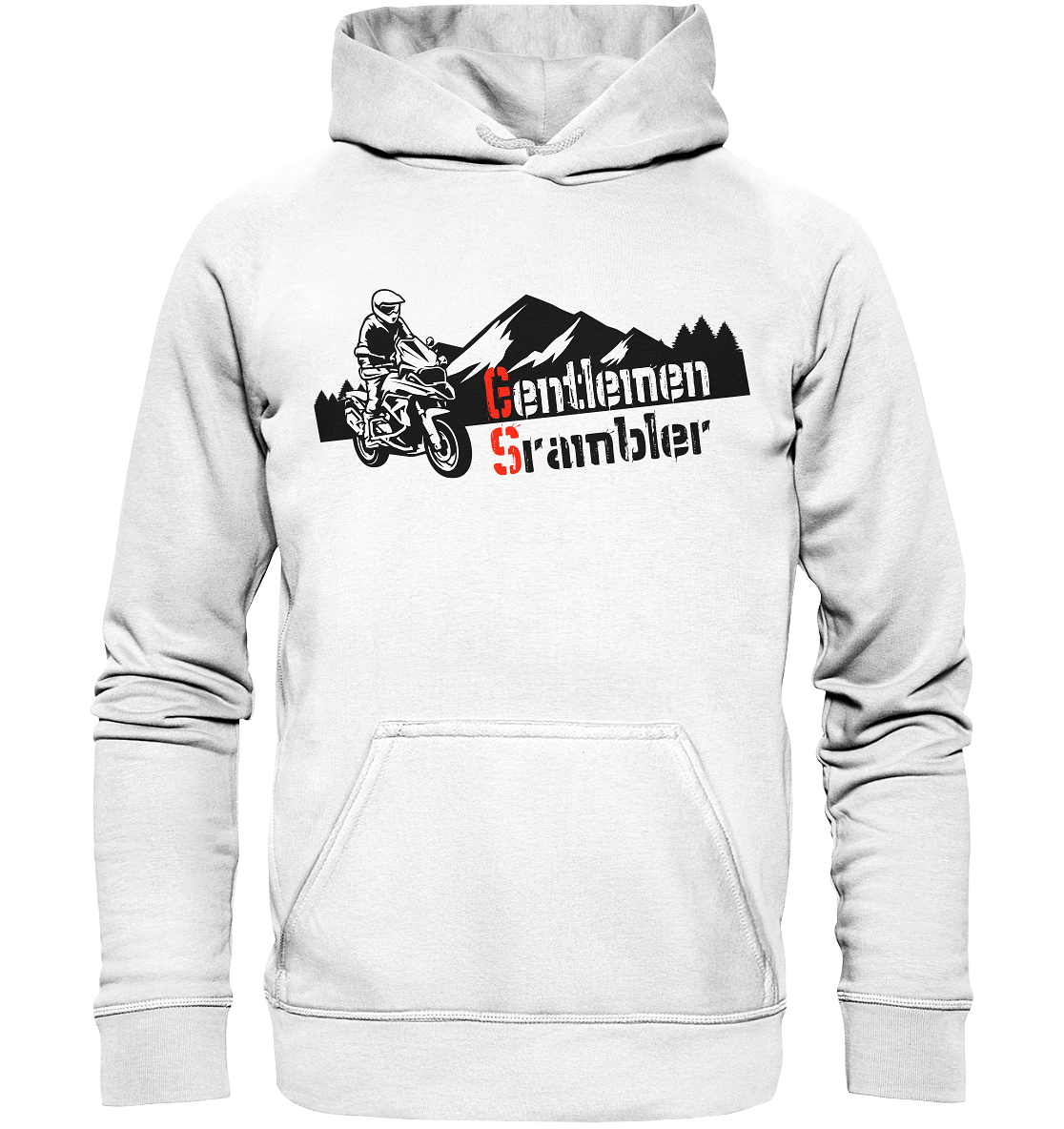 Gentlemen Scrambler - Abenteuer Biker - Basic Unisex Hoodie