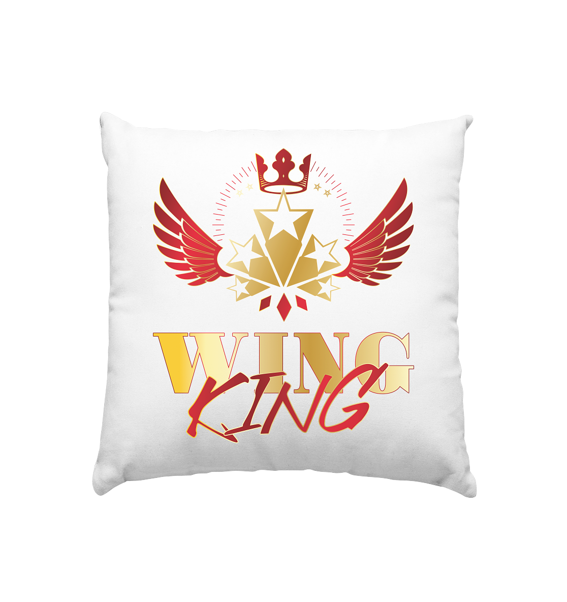 Goldwing - Wing King rot/gold - Kissen 40x40cm