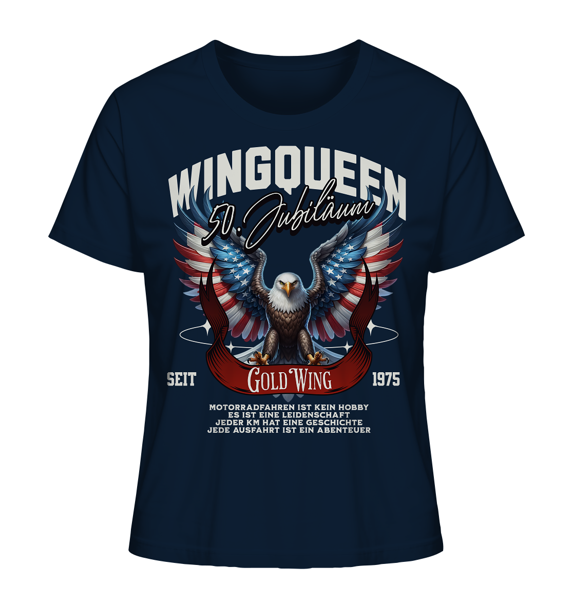 Goldwing Wing Queen 50 Jubiläum 1975 DE - Ladies Organic Shirt