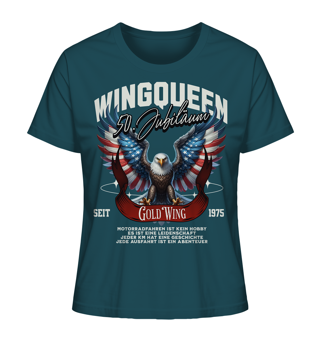 Goldwing Wing Queen 50 Jubiläum 1975 DE - Ladies Organic Shirt