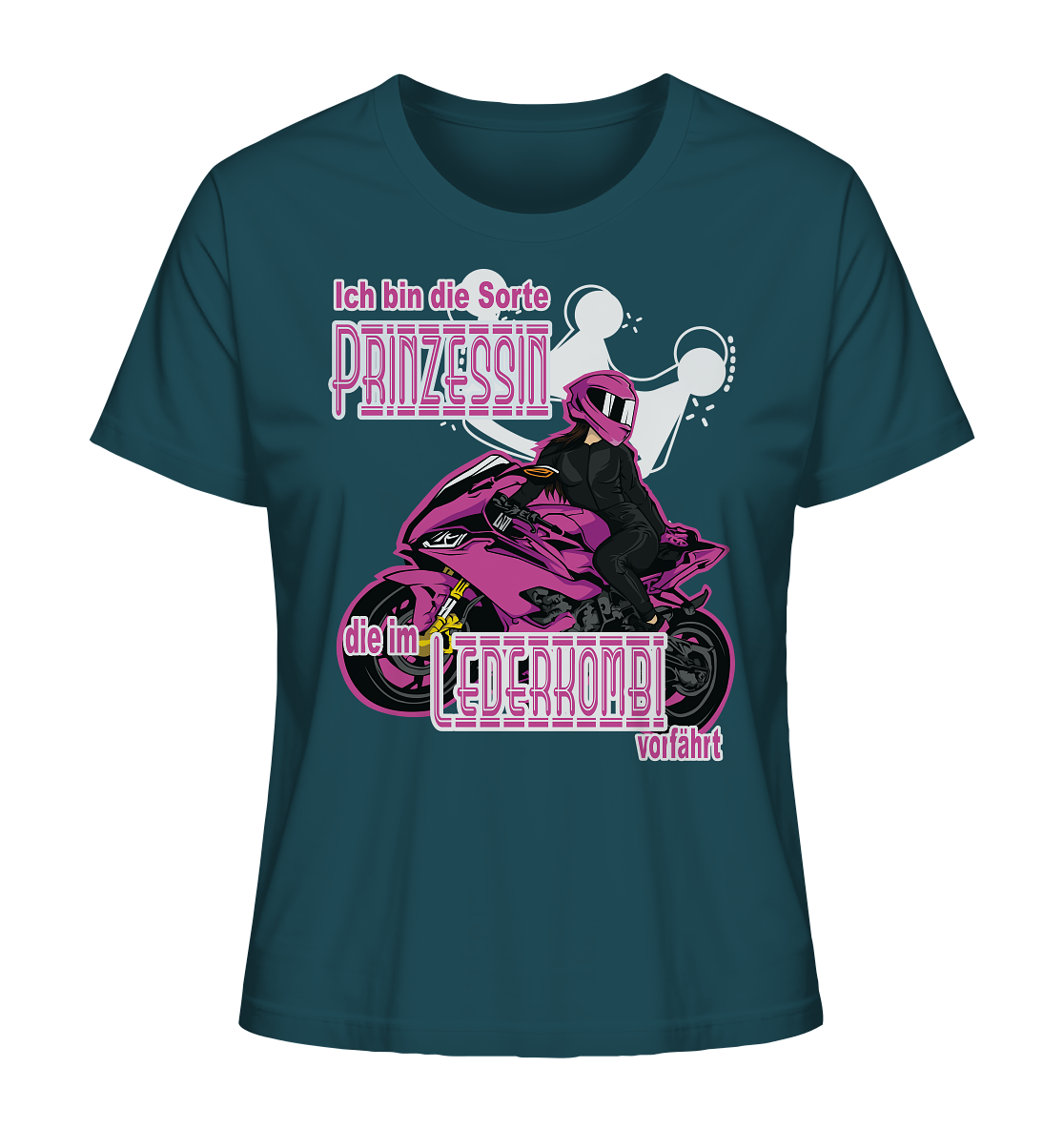Frauenpower - Prinzessin mit Helm - Ladies Organic Shirt