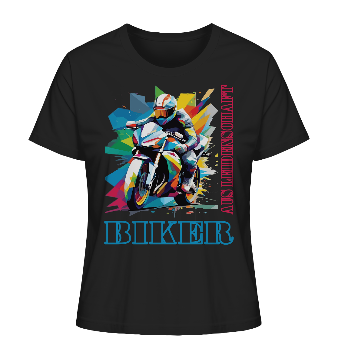 Biker aus Leidenschaft - Abstrakt - Ladies Organic Shirt