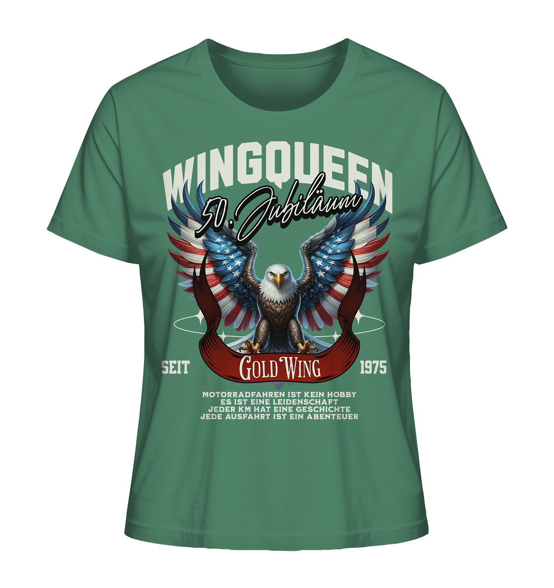 Goldwing Wing Queen 50 Jubiläum 1975 DE - Ladies Organic Shirt
