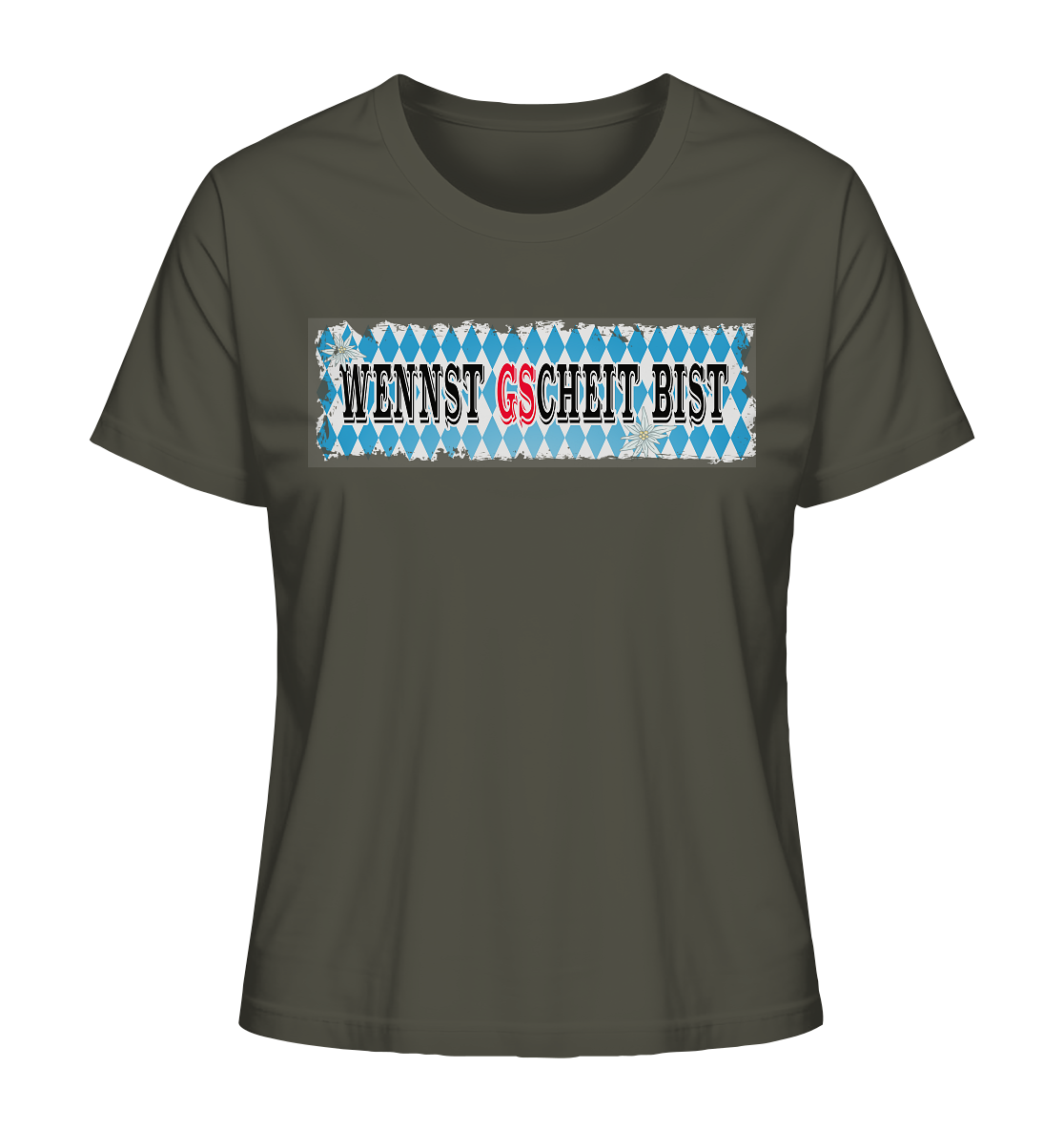 wennst GScheit bist - Spruch für bayrische Adventure Biker - Ladies Organic Shirt