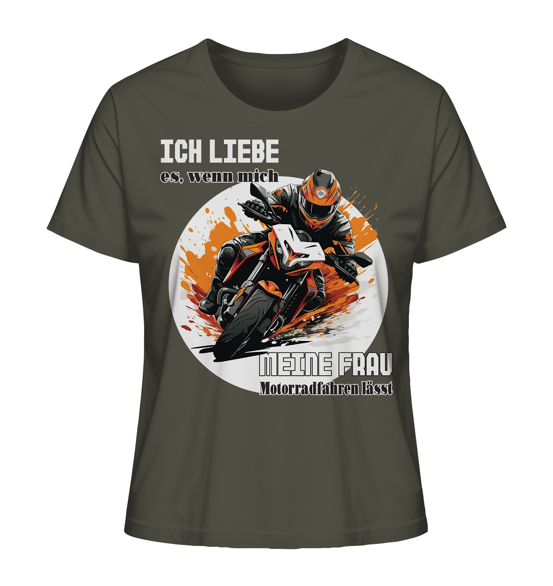 Ich liebe meine Frau - lustiger Biker Spruch - Ladies Organic Shirt