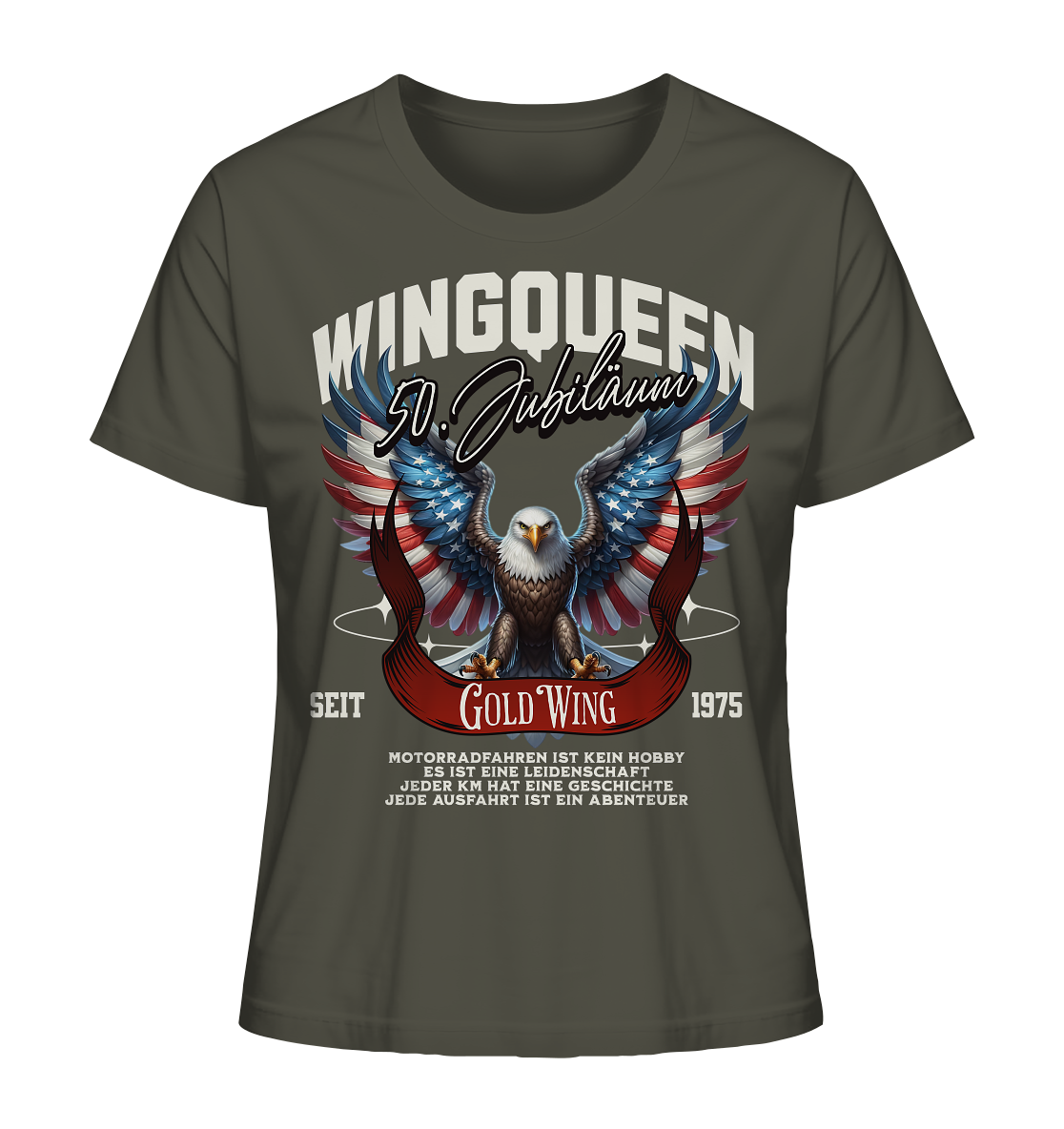 Goldwing Wing Queen 50 Jubiläum 1975 DE - Ladies Organic Shirt