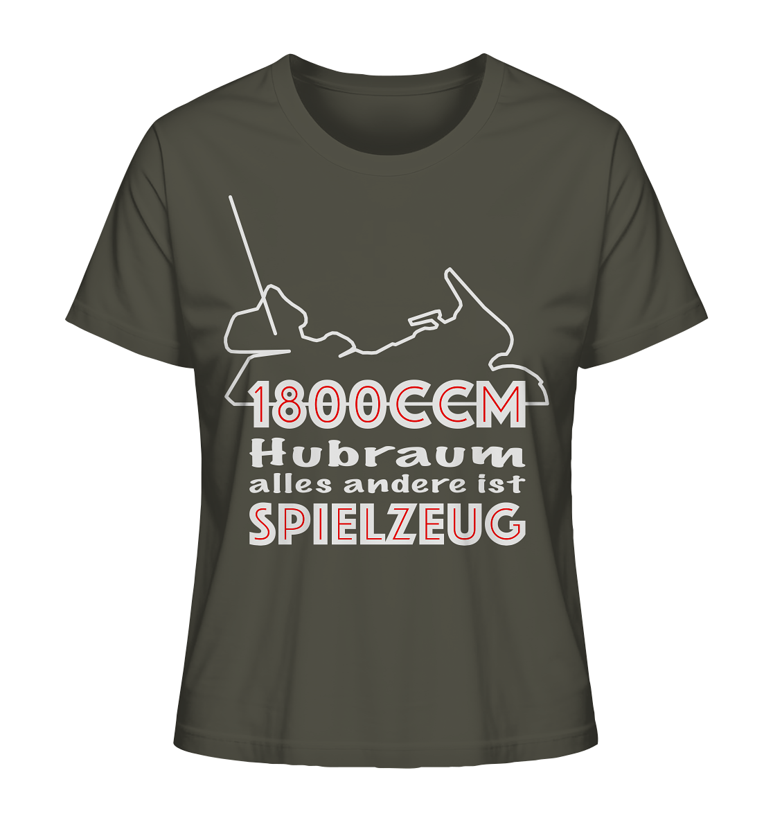 Goldwinger Spruch - 1800ccm Spielzeug - Ladies Organic Shirt