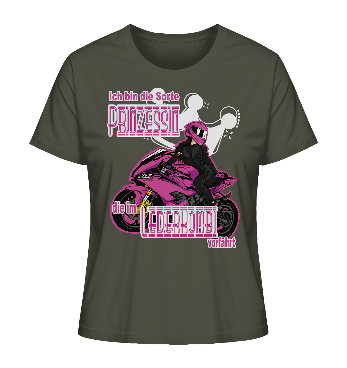 Frauenpower - Prinzessin mit Helm - Ladies Organic Shirt