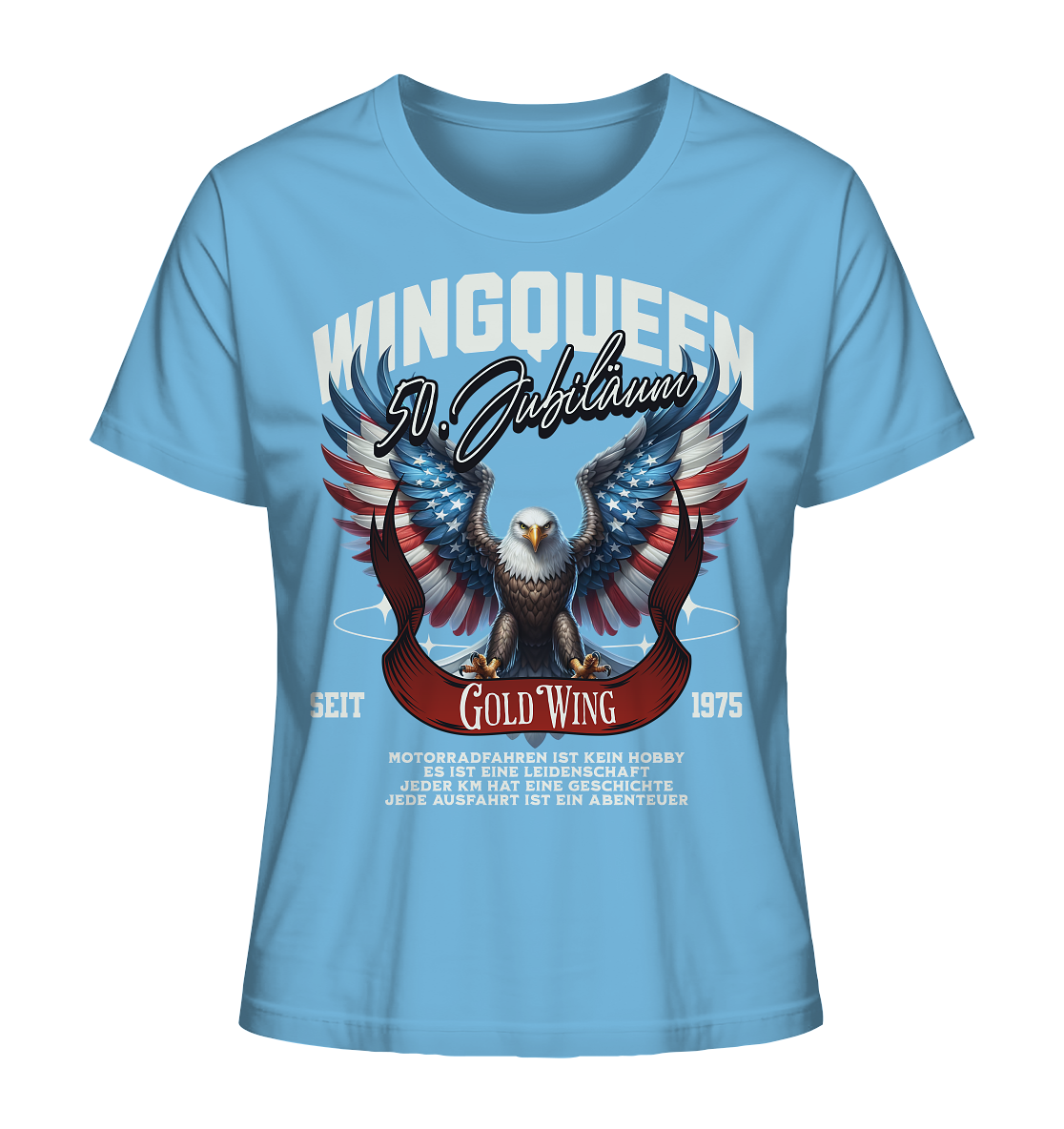 Goldwing Wing Queen 50 Jubiläum 1975 DE - Ladies Organic Shirt