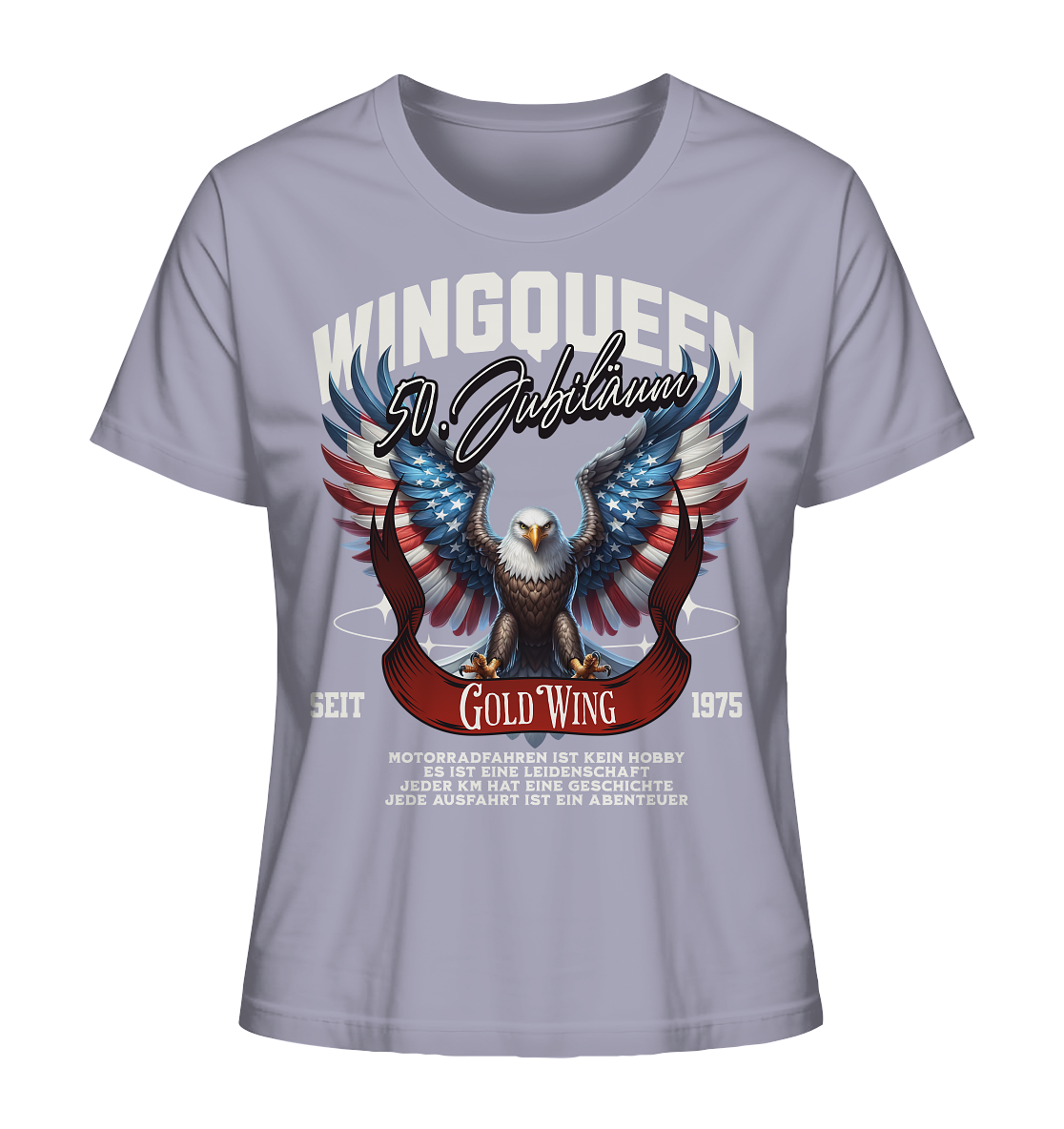 Goldwing Wing Queen 50 Jubiläum 1975 DE - Ladies Organic Shirt
