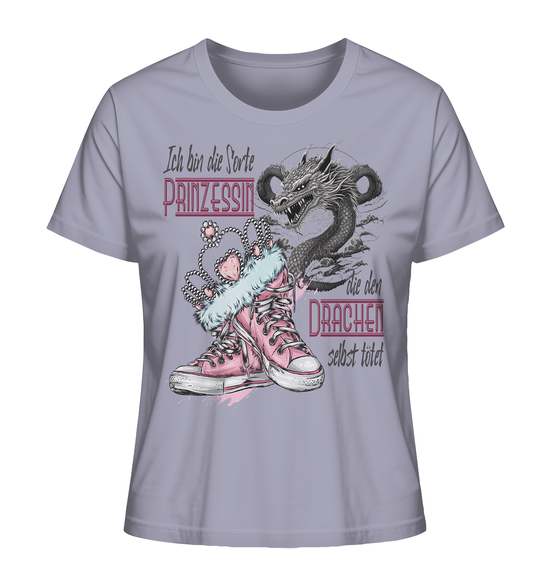 Prinzessin - die den Drachen selbst tötet - Ladies Organic Shirt