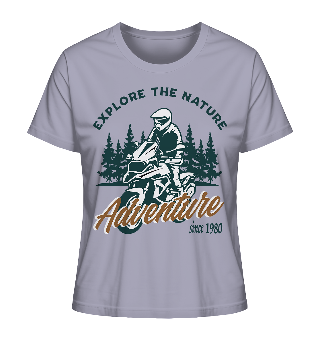 Explore the Nature - Adventure Bike 1980 - Ladies Organic Shirt