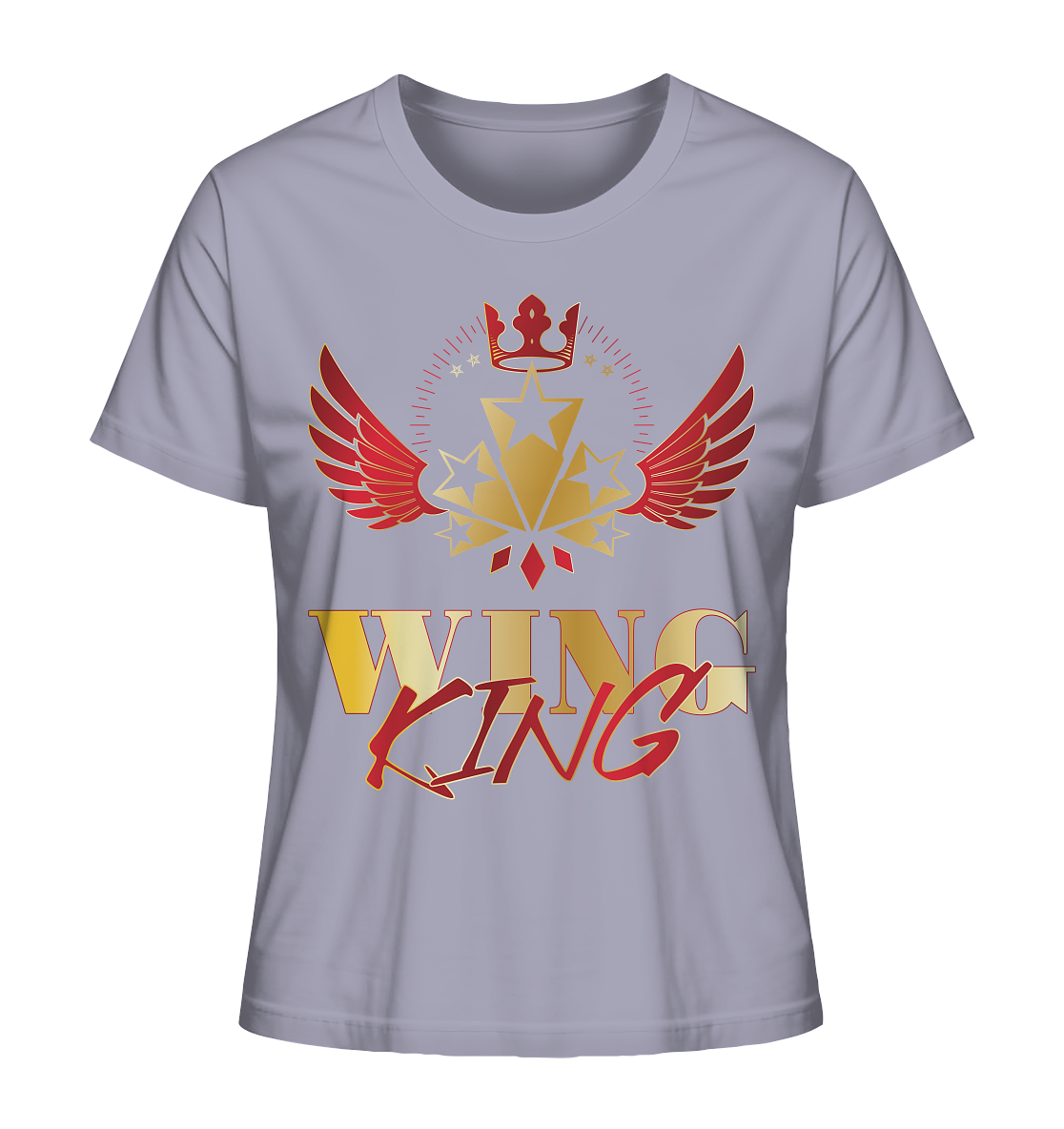 Goldwing - Wing King rot/gold - Ladies Organic Shirt