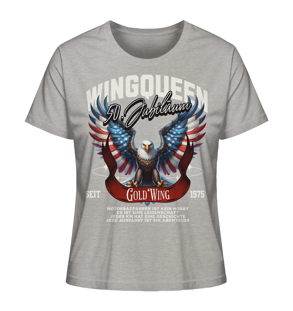Goldwing Wing Queen 50 Jubiläum 1975 DE - Ladies Organic Shirt