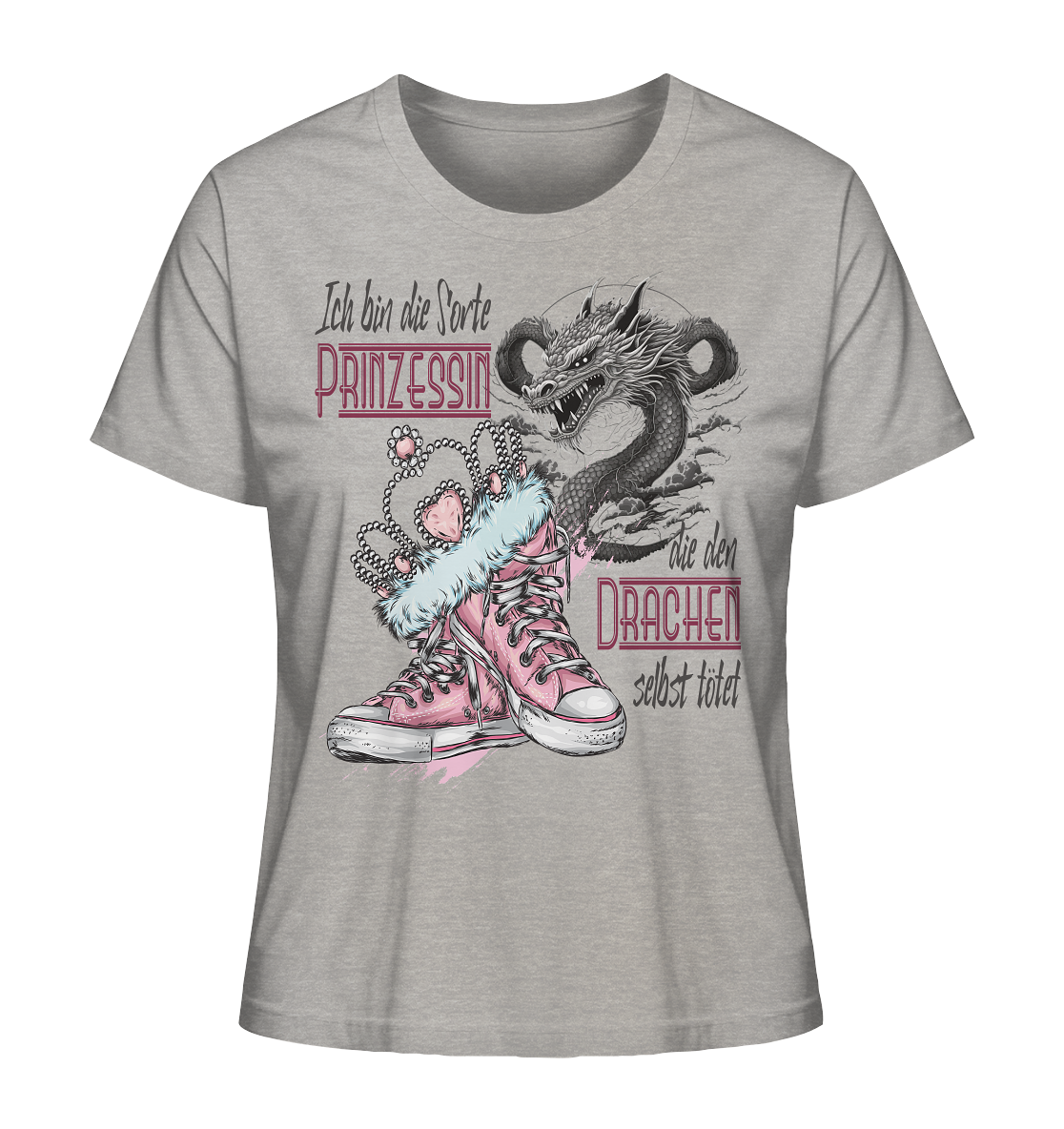 Prinzessin - die den Drachen selbst tötet - Ladies Organic Shirt