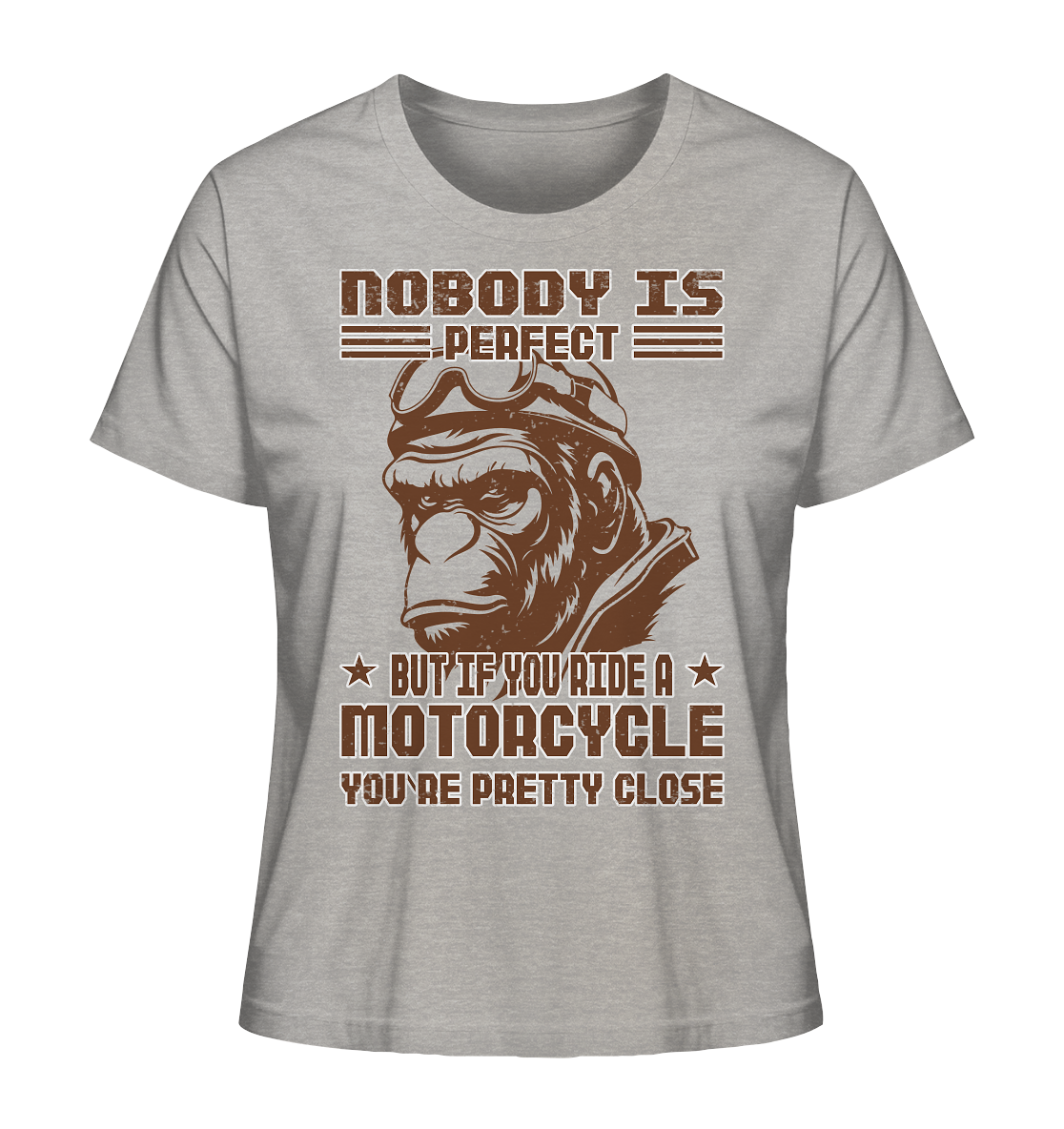 Nobody is Perfect - Motorcycle - Ladies Organic Shirt