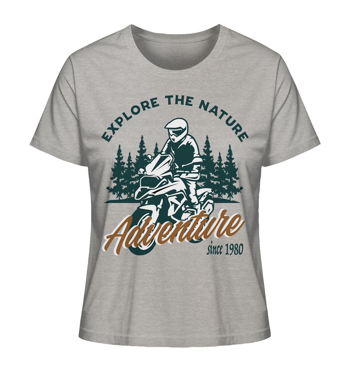Explore the Nature - Adventure Bike 1980 - Ladies Organic Shirt