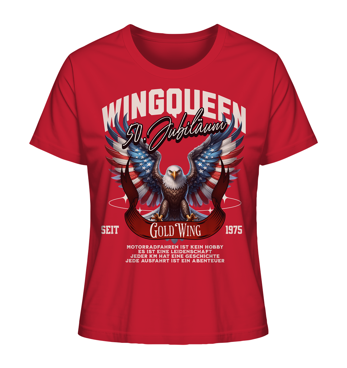 Goldwing Wing Queen 50 Jubiläum 1975 DE - Ladies Organic Shirt