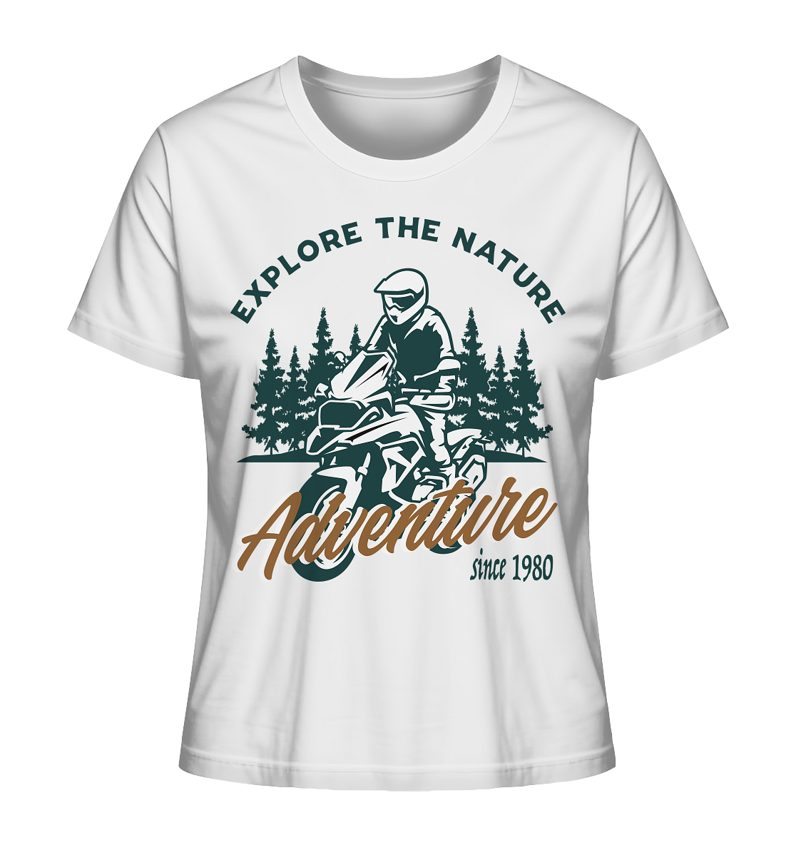 Explore the Nature - Adventure Bike 1980 - Ladies Organic Shirt