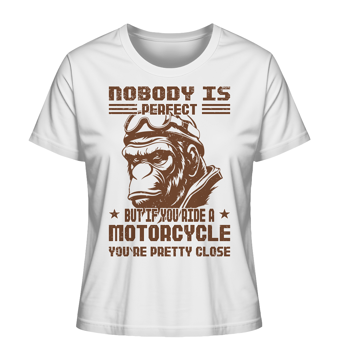 Nobody is Perfect - Motorcycle - Ladies Organic Shirt
