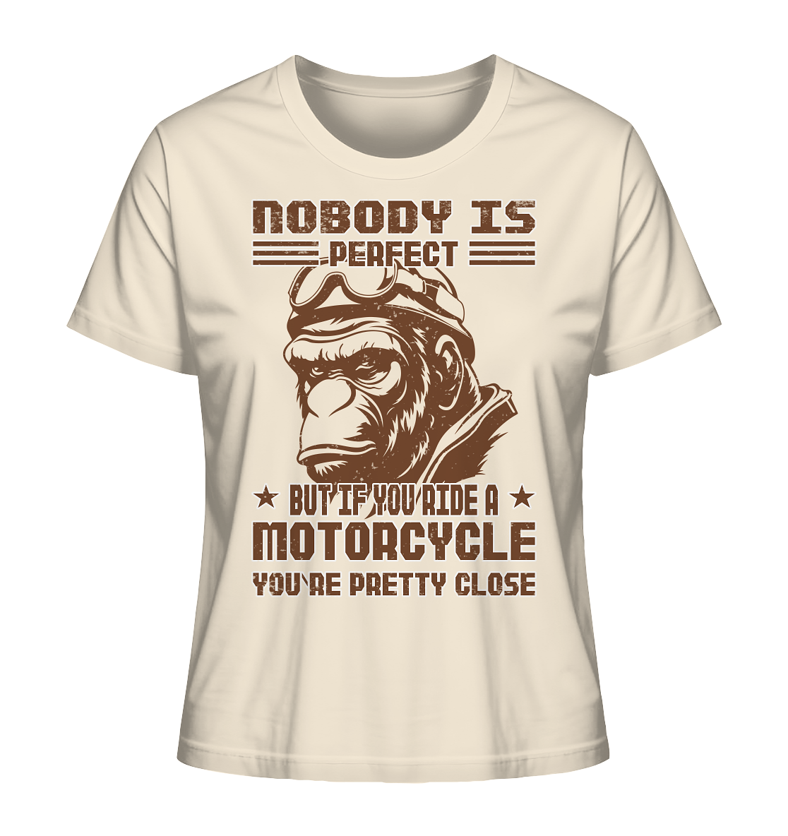Nobody is Perfect - Motorcycle - Ladies Organic Shirt