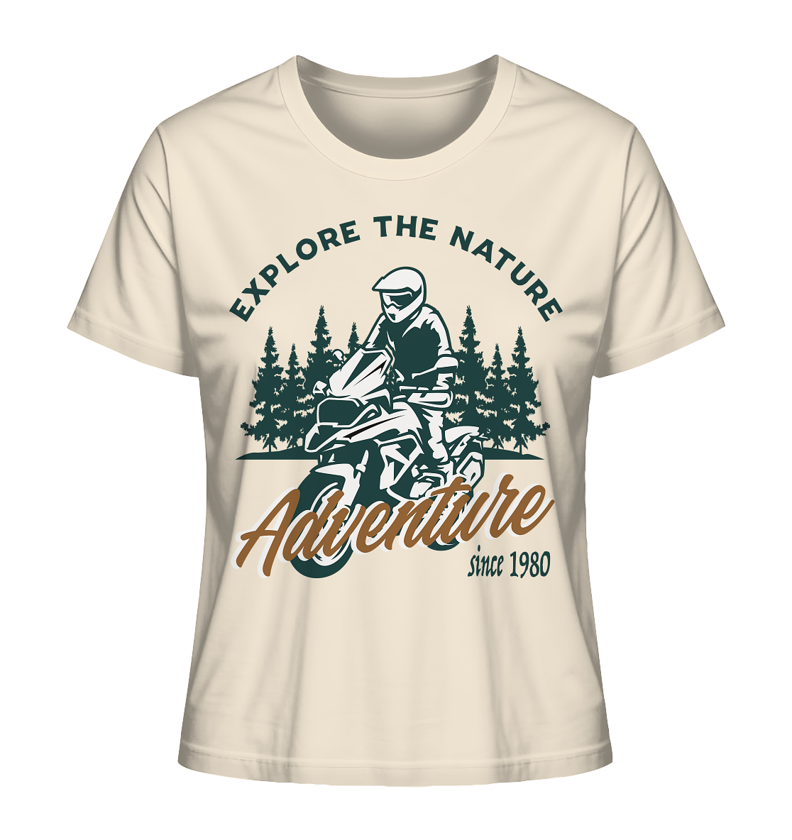 Explore the Nature - Adventure Bike 1980 - Ladies Organic Shirt