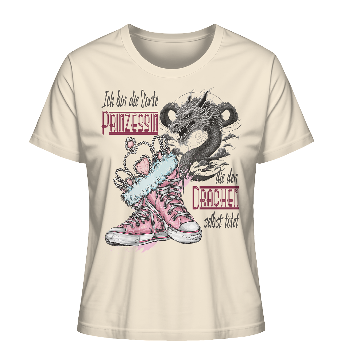 Prinzessin - die den Drachen selbst tötet - Ladies Organic Shirt