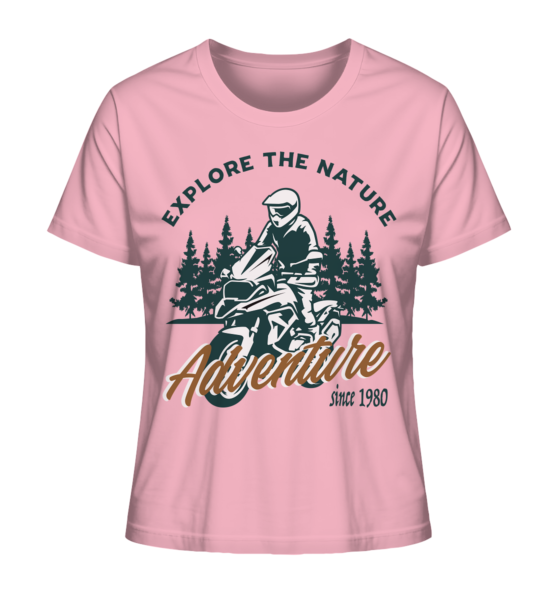 Explore the Nature - Adventure Bike 1980 - Ladies Organic Shirt