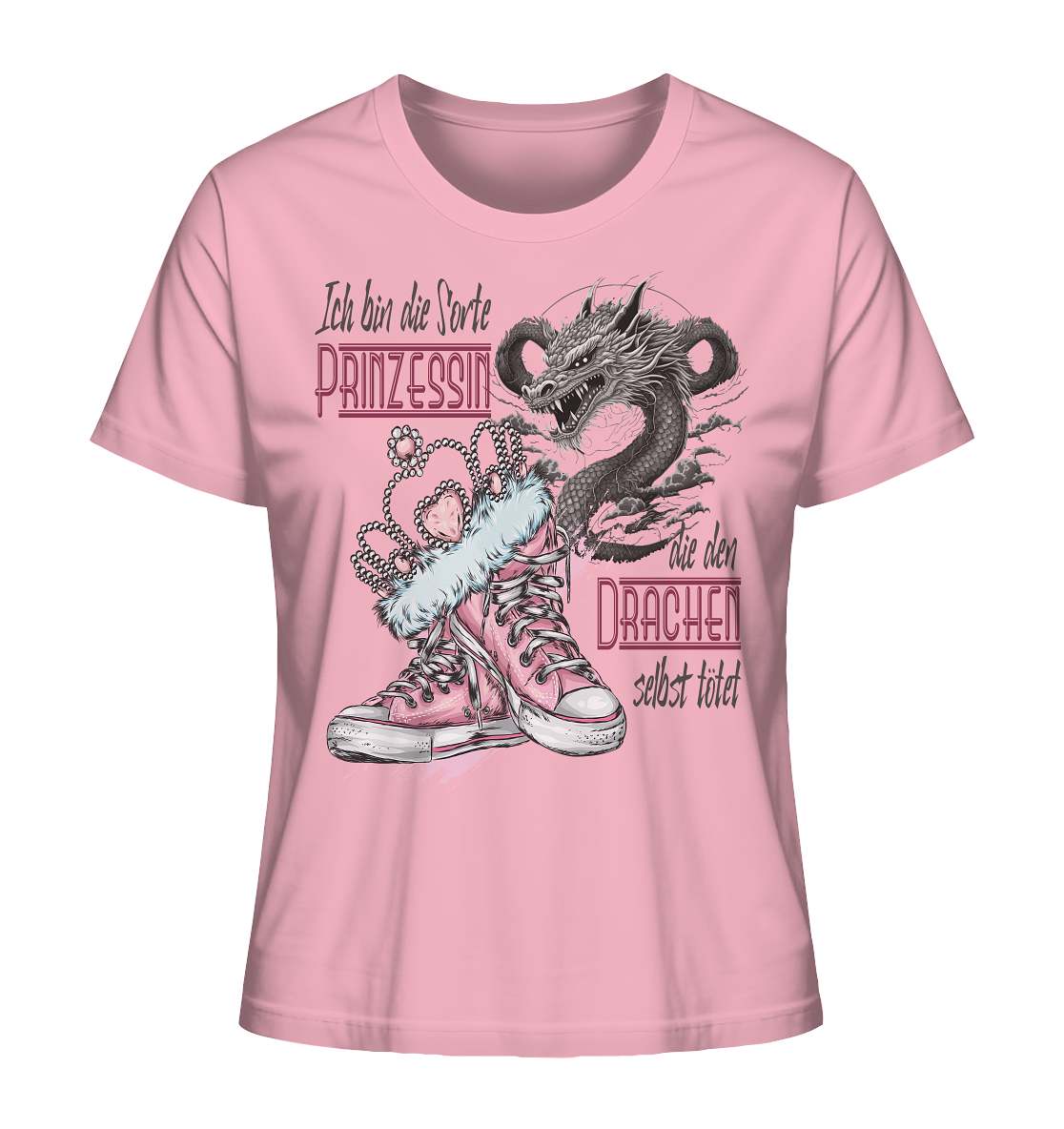 Prinzessin - die den Drachen selbst tötet - Ladies Organic Shirt
