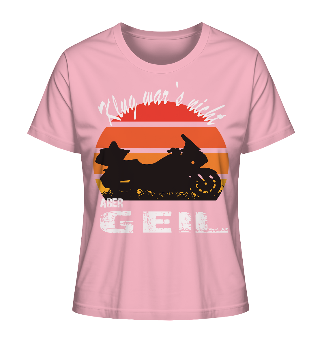 Goldwinger Spruch - Klug war`s nicht aber geil - Ladies Organic Shirt