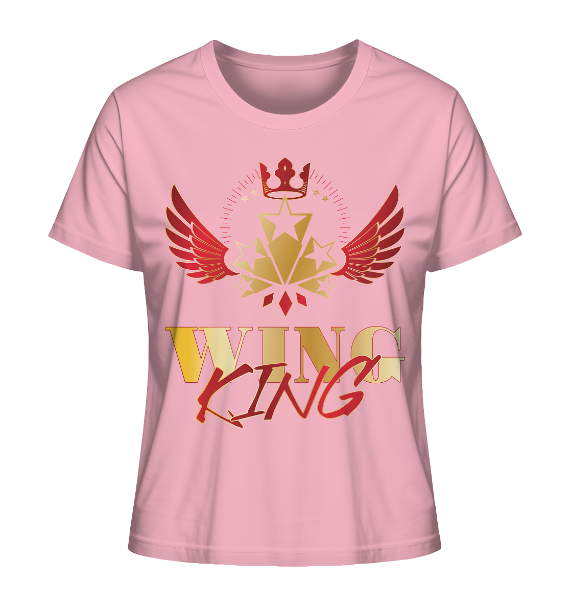 Goldwing - Wing King rot/gold - Ladies Organic Shirt