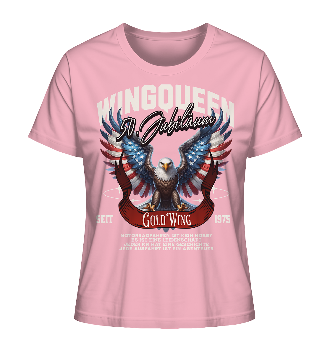 Goldwing Wing Queen 50 Jubiläum 1975 DE - Ladies Organic Shirt