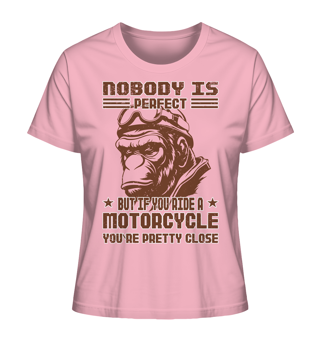 Nobody is Perfect - Motorcycle - Ladies Organic Shirt