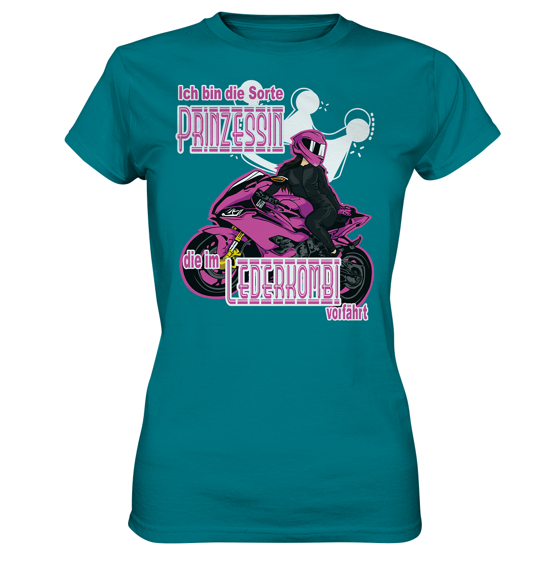 Frauenpower - Prinzessin mit Helm - Ladies Premium Shirt