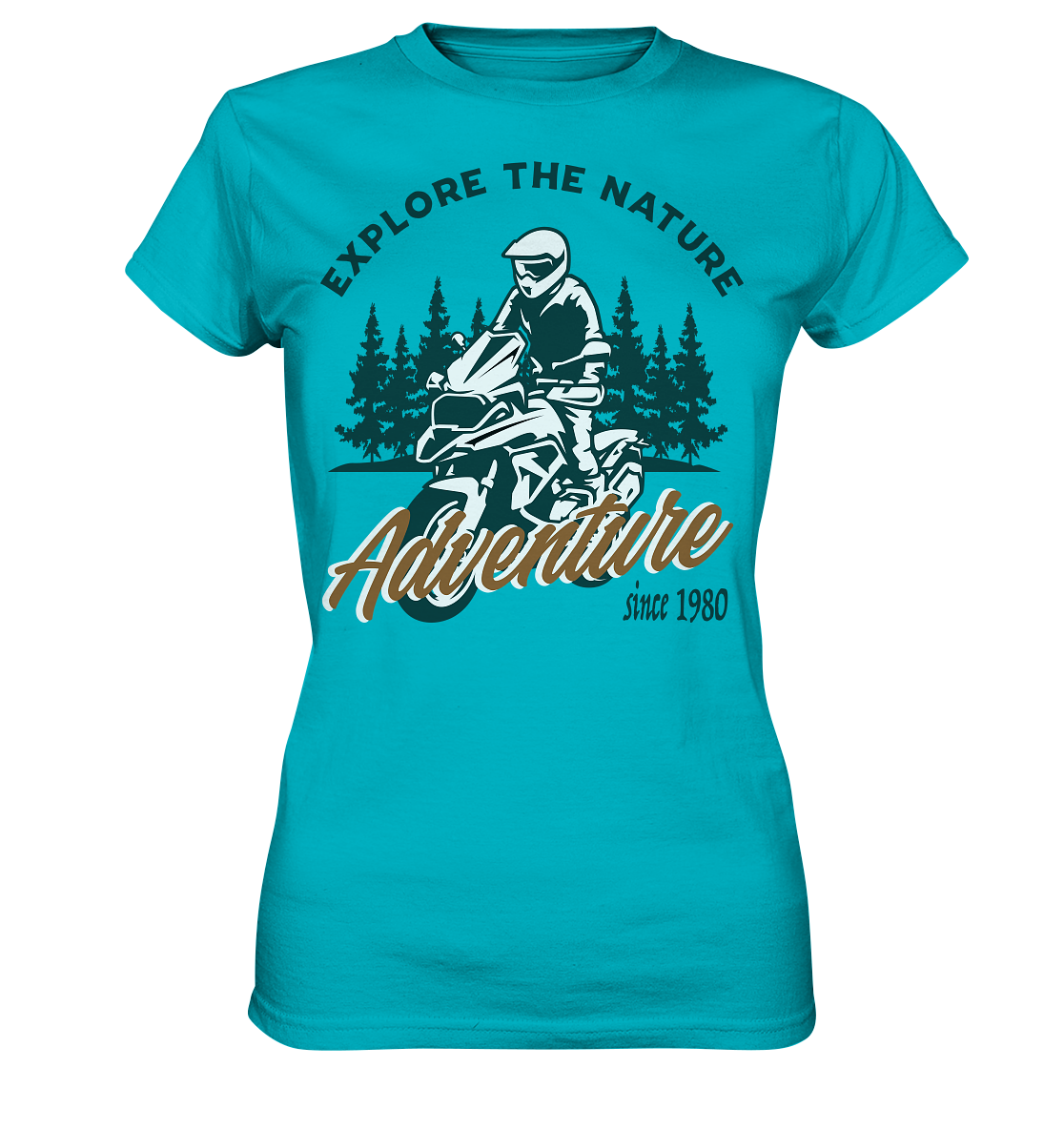 Explore the Nature - Adventure Bike 1980 - Ladies Premium Shirt