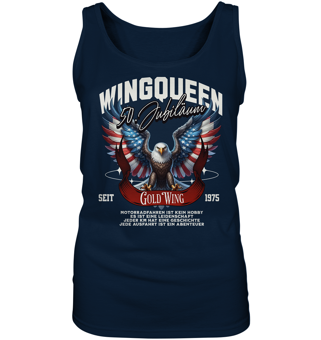 Goldwing Wing Queen 50 Jubiläum 1975 DE - Ladies Tank-Top